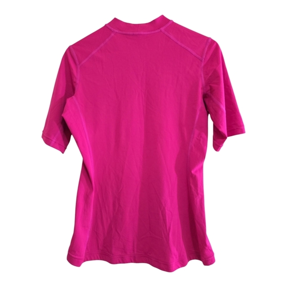 Coolibar Pink Short Sleeve Rashguard Swim Outdoor Medium UPF 50+ Sun Protection - Picture 2 of 5